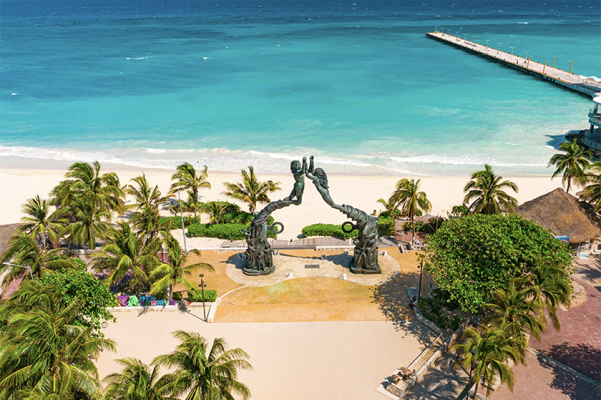 Luxury beachfront resort in Riviera Maya, Mexico